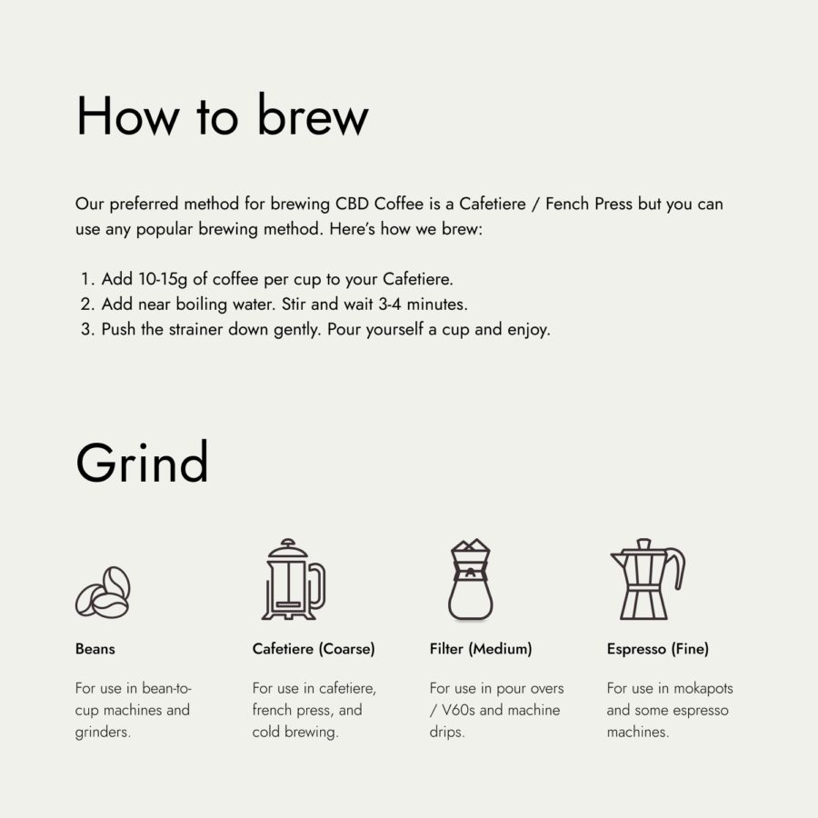 How to brew CBD Coffee